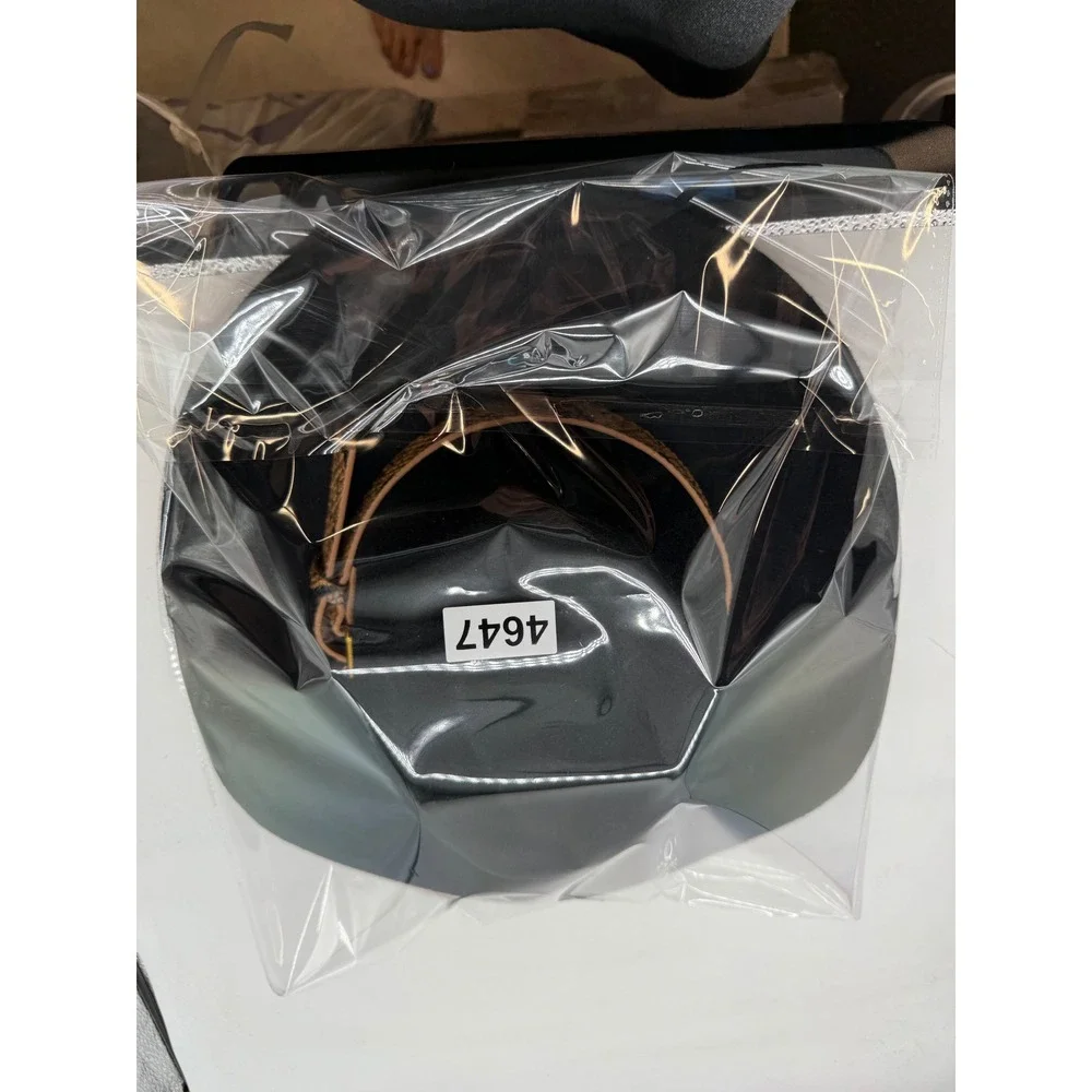 POL Black 100% Wool Wide Brim Fedora Hat indie cowgirl Snakeskin Buckle mobwife